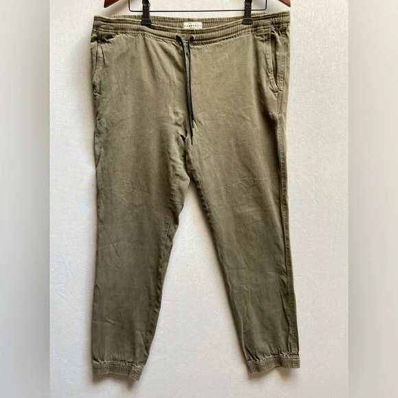 Community Aritzia Cotton Khaki Joggers Sz  M - Picture 1 of 11